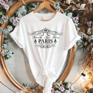 Paris Flea Market Shirt - Marche Aux Puces, International Traveler, French Shirt
